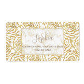 Elegantes, romantisches Goldmuster-Rose (Vorne)