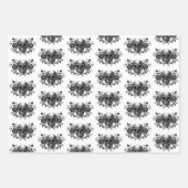 Elegantes, romantisches Gothisches Set Geschenkpapier Set (Vorderseite)