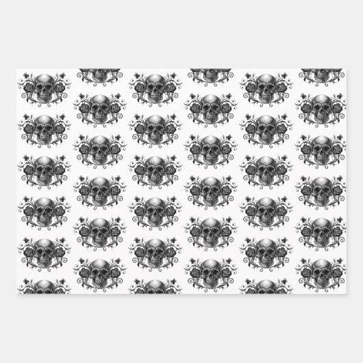 Elegantes, romantisches Gothisches Set Geschenkpapier Set (Vorderseite)