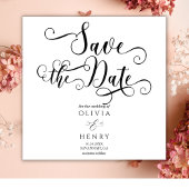 Elegantes Romantisches Kalligraphieskript Save The Date