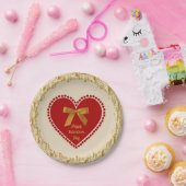 Elegantes romantisches pappteller (Party)