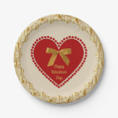 Elegantes romantisches pappteller (Vorderseite)