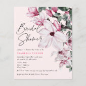 Elegantes Romantisches Rosa Blumenbudget Brautpart (Vorderseite)