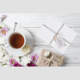 Elegantes romantisches Rosa Blütenblütenblütenblüt Geschenkanhänger