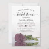 Elegantes Romantisches Rosenrosa Brautparty Einladung (Vorderseite)