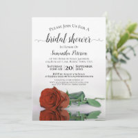 Elegantes Romantisches Rost Orange Rose Brautparty