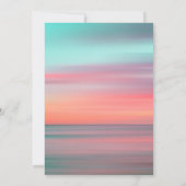 Elegantes Romantisches Sunset Sky Beach Brautparty Einladung (Rückseite)