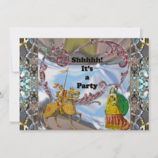 Elegantes Romantisches Überraschungs-Party laden Einladung