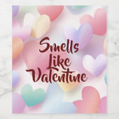 Elegantes romantisches Valentinstag-Weinetikett fü Weinetikett (Einzelnes Label)