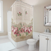 Elegantes romantisches Viktorianisches Rosa Duschvorhang (Beispiel)