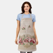 Elegantes romantisches Viktorianisches Rosa Schürze (Getragen)