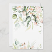 Elegantes Romantisches Wasserfarbenschild Save The Date (Rückseite)