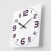 Elegantes römisches Zahlenwerk Uhrengeflecht Quadratische Wanduhr (Winkel)
