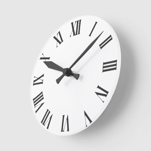 Elegantes römisches Zahlenwerk Uhrengeflecht Runde Wanduhr (Winkel)