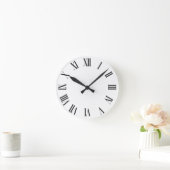 Elegantes römisches Zahlenwerk Uhrengeflecht Runde Wanduhr (Zuhause)