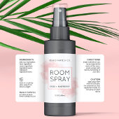 Elegantes, rosa 2 OZ Spray Flasche Etikett