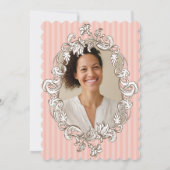 Elegantes Rosa 30. Geburtstagsfest Party Einladung (Rückseite)