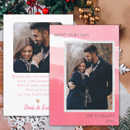 Elegantes Rosa Abstraktes Foto Happy Holidays