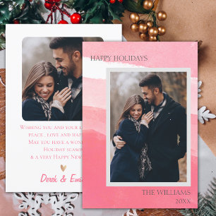 Elegantes Rosa Abstraktes Foto Happy Holidays