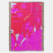 Elegantes rosa Abstraktes Muster Decke (Vorderseite Vertikal)