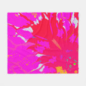 Elegantes rosa Abstraktes Muster Fleecedecke (Vorderseite (Horizontal))