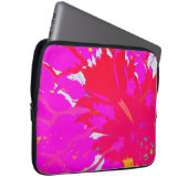 Elegantes rosa Abstraktes Muster Laptopschutzhülle (Vorne Rechts)