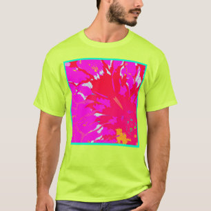 Elegantes rosa Abstraktes Muster T-Shirt
