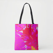 Elegantes rosa Abstraktes Muster Tasche (Vorderseite)