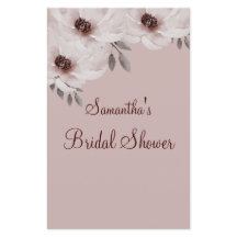 Elegantes Rosa Aquarell Brautparty Spiel