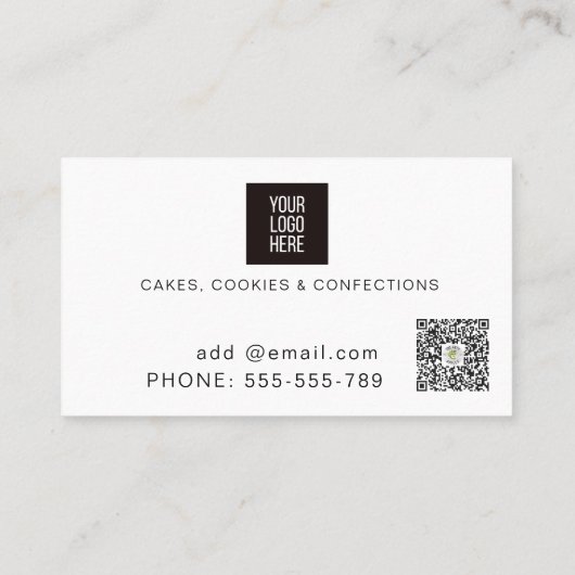 Elegantes rosa Aquarellbad Visitenkarte (Rückseite)