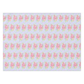 Elegantes rosa Aquarellfarben Blume Bouquet Muster Tischdecke (Vorderseite (Horizontal))