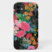 Elegantes rosa Aquarellfarben Blumenmodedesign Case-Mate iPhone Hülle (Rückseite)
