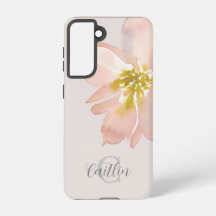 Elegantes Rosa Aquarellfarben-Monogramm