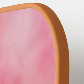 Elegantes rosa Aquarellmuster - Monogramm Pickleball Schläger (Linke Seite)