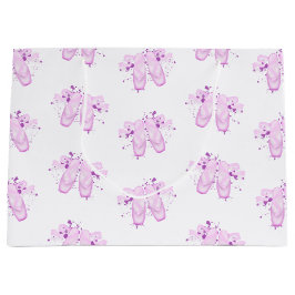 Elegantes rosa Ballett Geburtstag Pointe Schuhe Große Geschenktüte