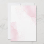 Elegantes, rosa Bingospiel Einladung (Rückseite)