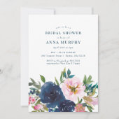 Elegantes rosa blaues Brautparty (Vorderseite)