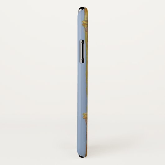 Elegantes Rosa, blaues Wasser Farbe Chinoiserie Case-Mate iPhone Hülle (Hinten/Rechts)