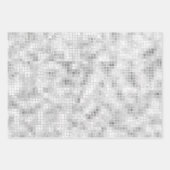 Elegantes Rosa Bling Silberner Glitzer Geschenk Geschenkpapier Set (Vorderseite 2)