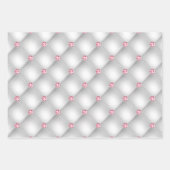 Elegantes Rosa Bling Silberner Glitzer Geschenk Geschenkpapier Set (Vorderseite)