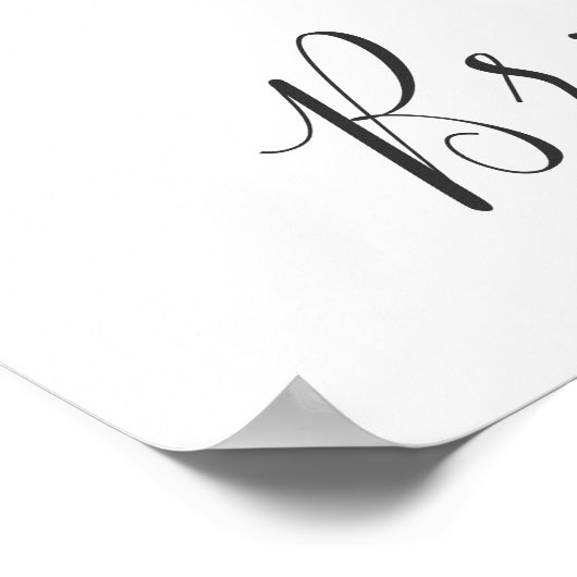 Elegantes Rosa Blume Boho Brautparty Poster (Ecke)