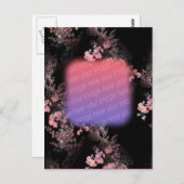 Elegantes Rosa Blume Foto Postkarte (Vorne/Hinten)