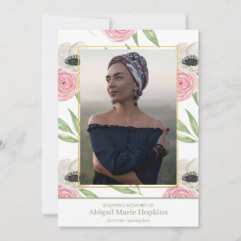 Elegantes rosa Blumen in liebevollem Dankeskarte