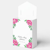 Elegantes Rosa Blumenkreuz Erste Kommune Geschenkschachtel (Geöffnet)