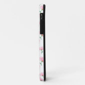 Elegantes rosa Blumenmuster Case-Mate iPhone Hülle (Hinten/Links)