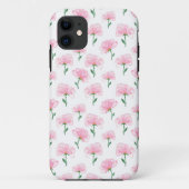 Elegantes rosa Blumenmuster Case-Mate iPhone Hülle (Rückseite)