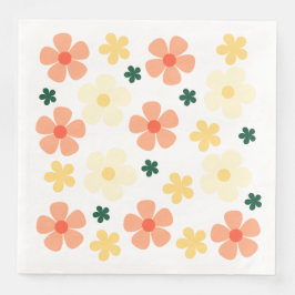 Elegantes rosa Blumenmuster, perfekt für jeden Tis Serviette