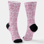 Elegantes rosa Blumenmuster Socken (Gewinkelt)