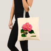 Elegantes rosa, blumenrosa Hydrangea Tragetasche (Vorderseite (Produkt))