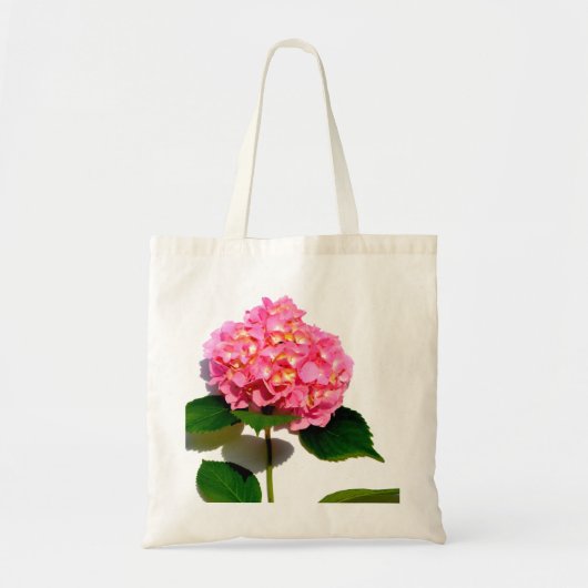 Elegantes rosa, blumenrosa Hydrangea Tragetasche (Vorne)